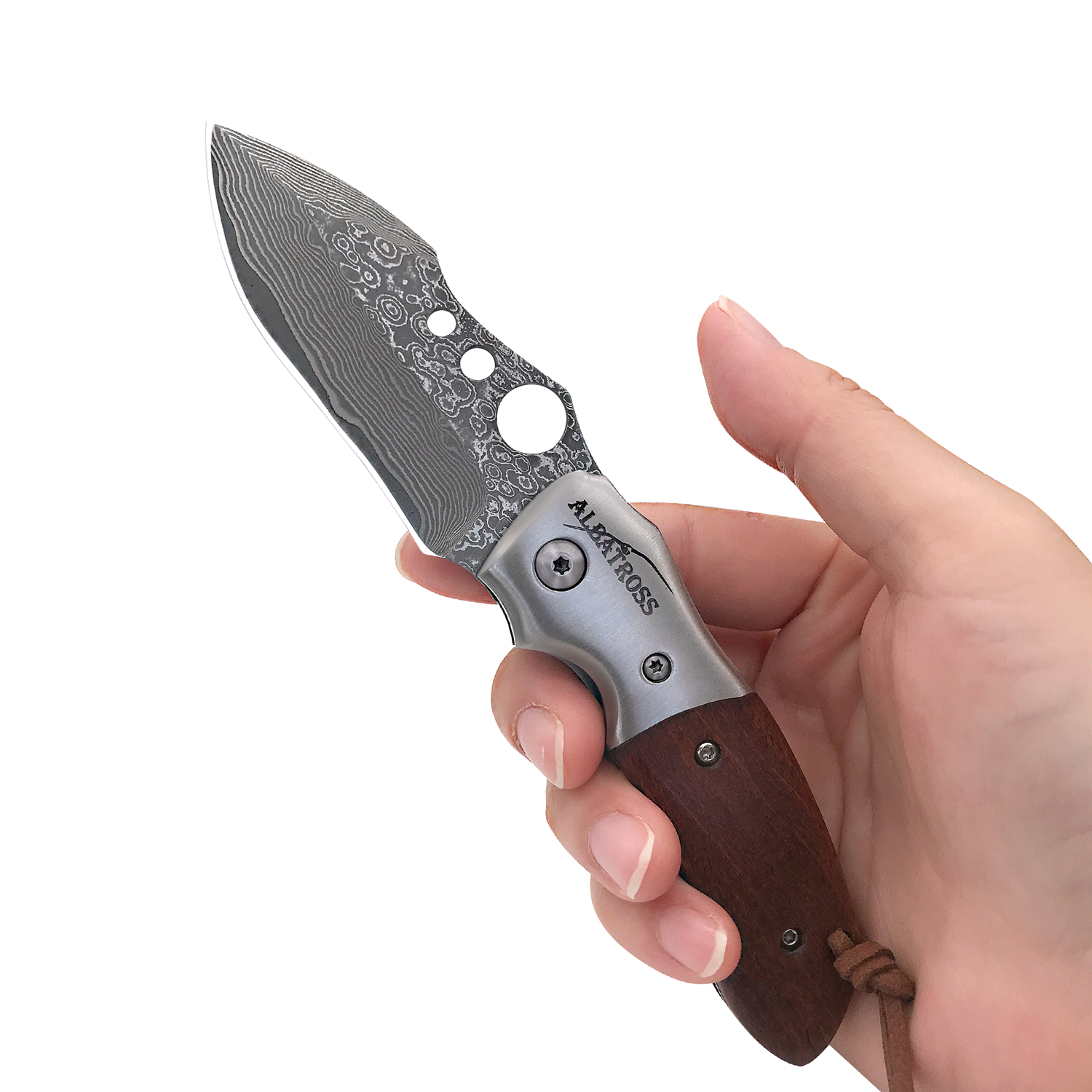 ALBATROSS HGDK007 Damascus steel Folding Pocket Knife Cote D