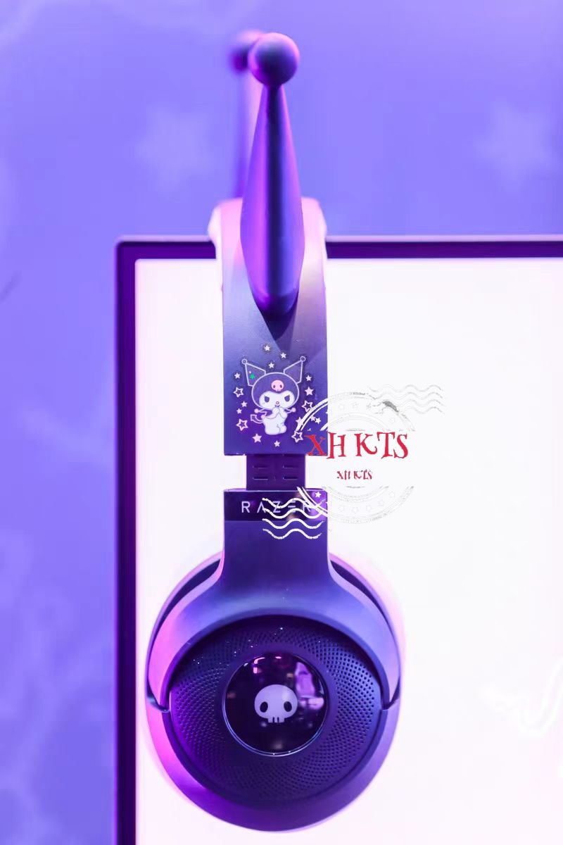 New Razer x Sanrio Kuromi Kraken V3 X Wired Headset Headphone
