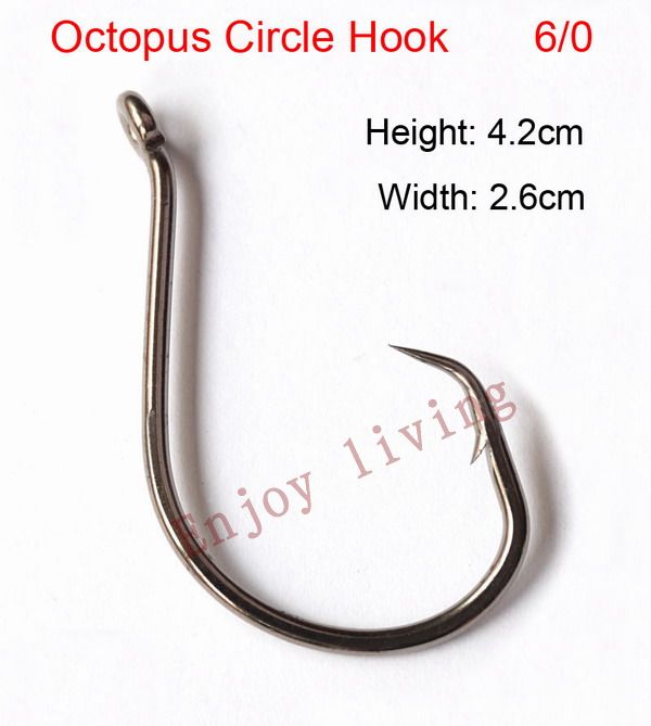 150x2//0 4//0 6//0 Octopus Circle Fishing Hook Saltwater High Carbon Steel Assorted