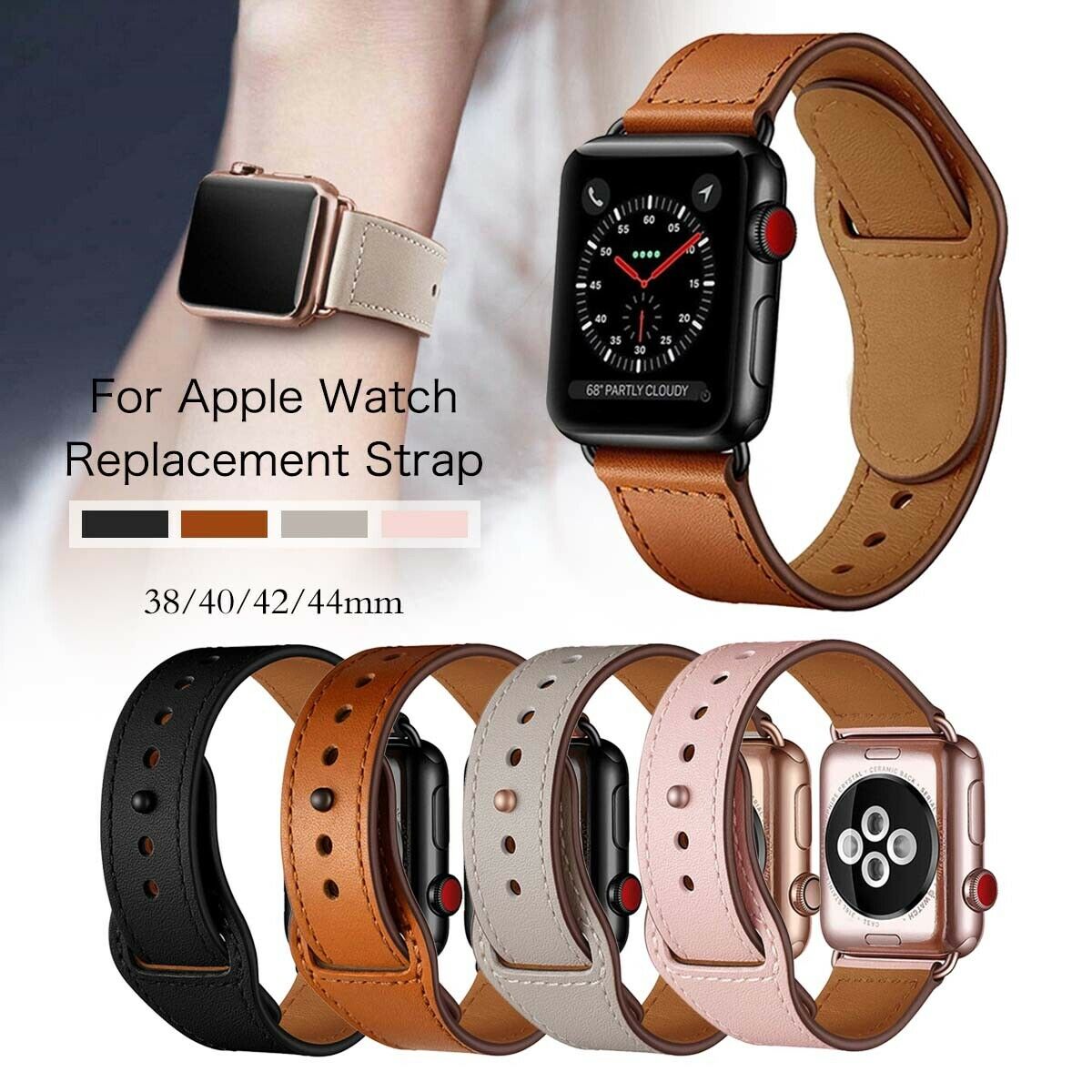 apple watch series 5 44mm leather band