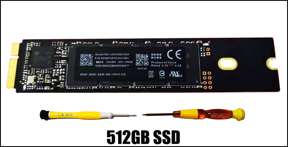 512gb ssd drive for macbook air mid 2012.