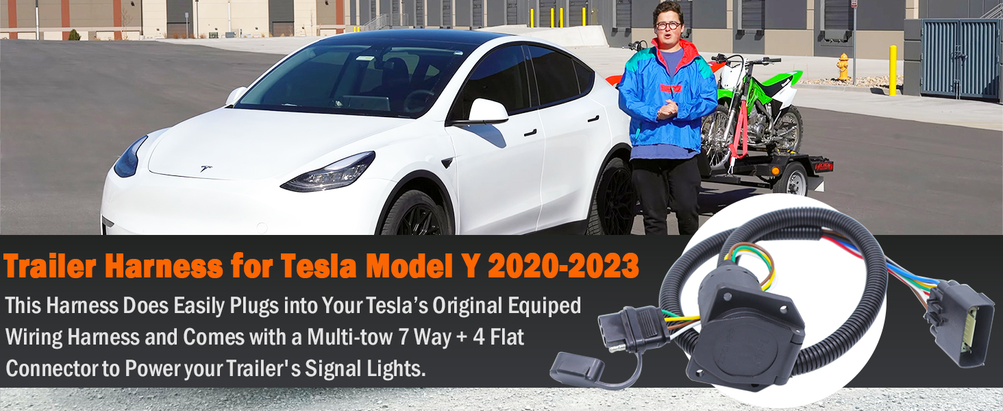 tesla model y trailer harness