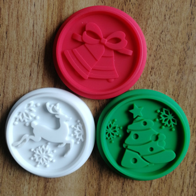 3pcs Christmas Cookie Stamp Biscuit Cutter Mold Baking Cake Decor DIY