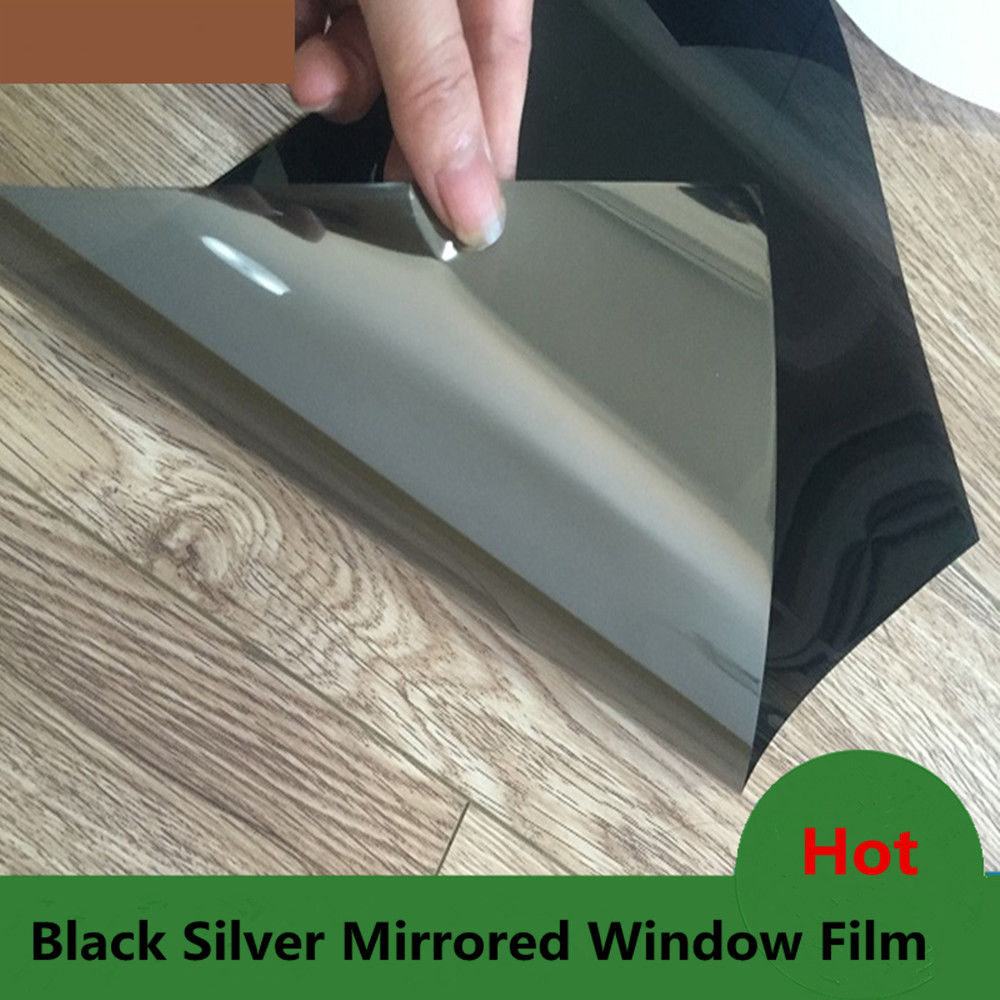 Black&silver Window Film One Way Mirror Tint Low Reflective Privacy ...