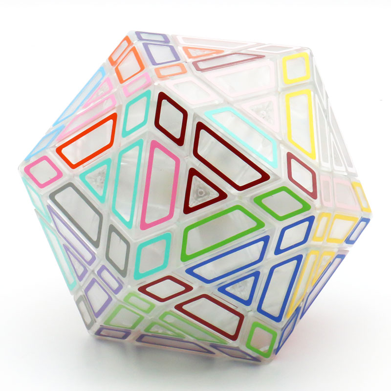 Galaxy Puzzle Icosaminx Icosahedron Magic Cube Twisty Transparent