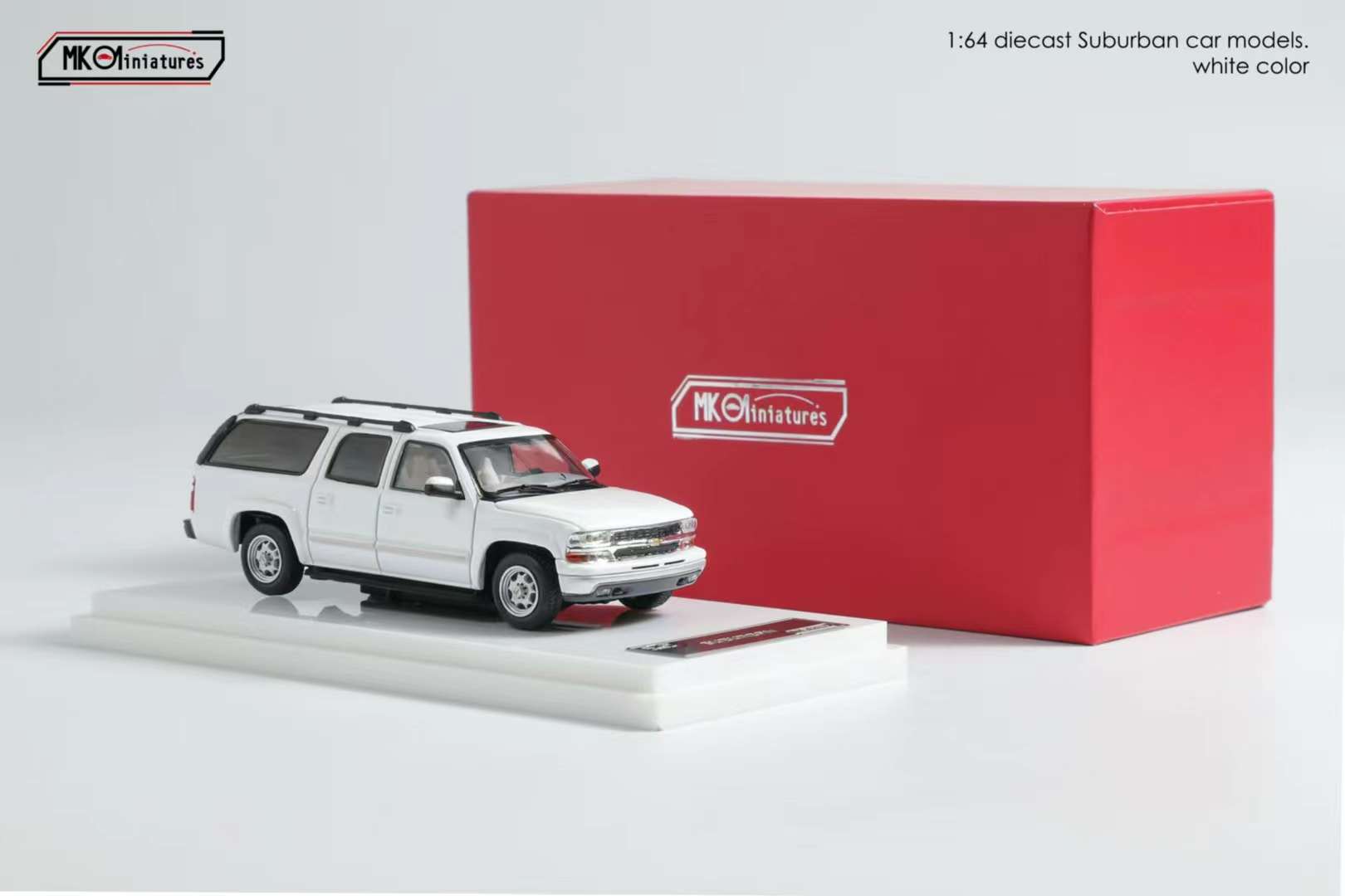 MK Miniatures 1:64 Chevrolet Suburban 2003 car model(In