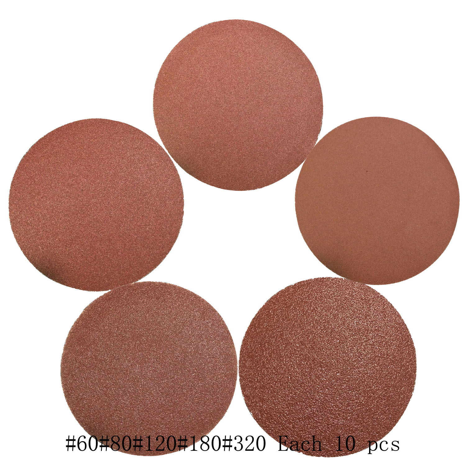 100pc 4/'/' inch 100mm Sander Sanding Disc Mix Polishing Pad Flocking Sandpaper