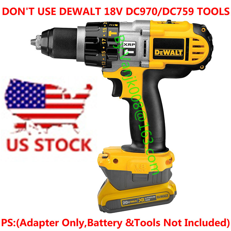 1x DeWalt 20V MAX DCB205 Li-Ion Battery To 18V XRP Drill ...