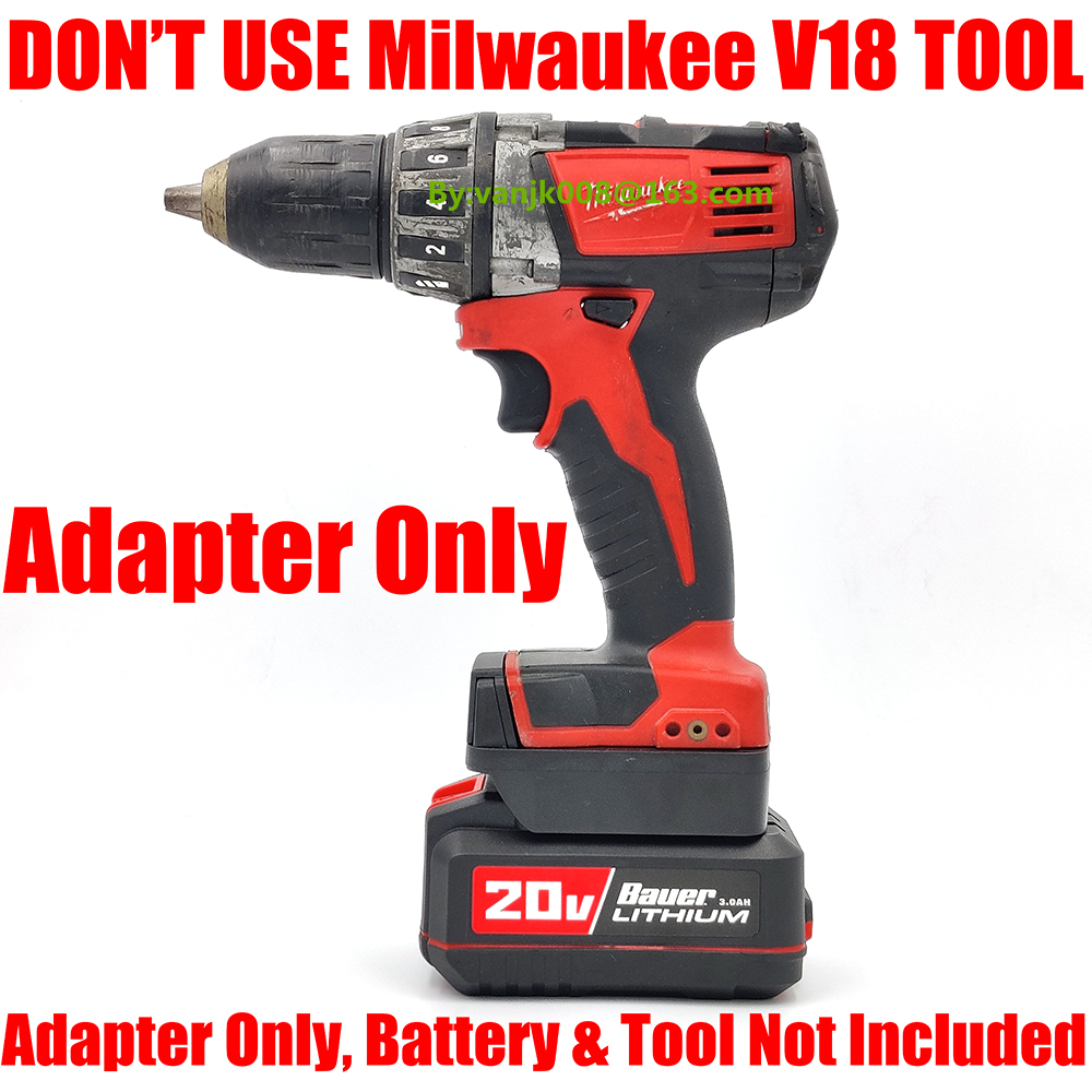 are bauer and milwaukee batteries interchangeable