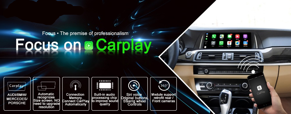 MINI NBT Wireless Apple CarPlay & Android Auto Retrofit Module