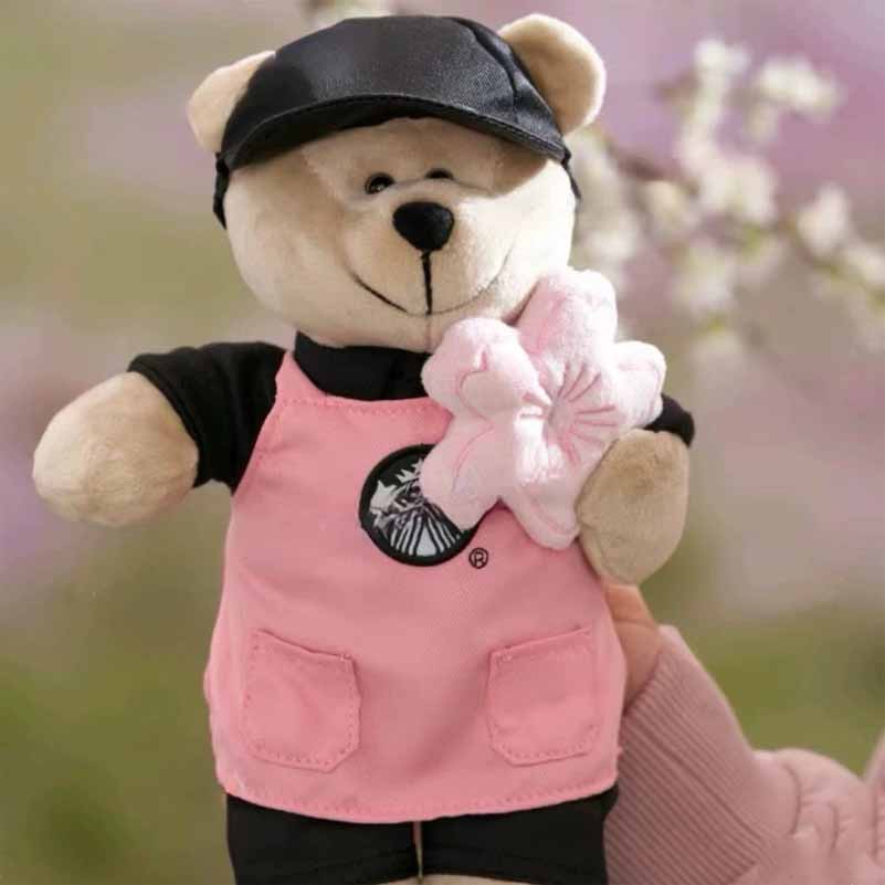 Authentic Starbucks China 2024 Sakura Pink Bear Plush | eBay