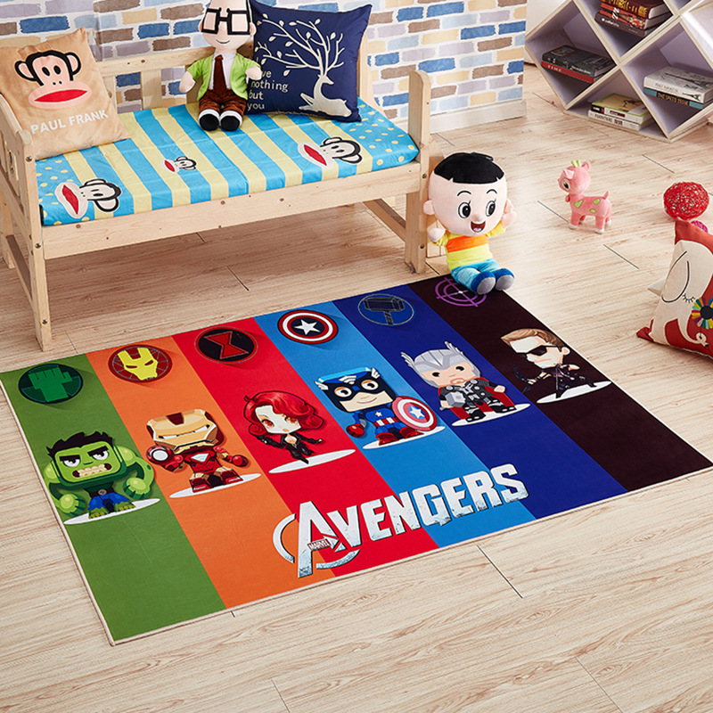 Marvel Doormat Floor Mats DC Avengers Nonslip Bath Carpet Rug Captain America A eBay