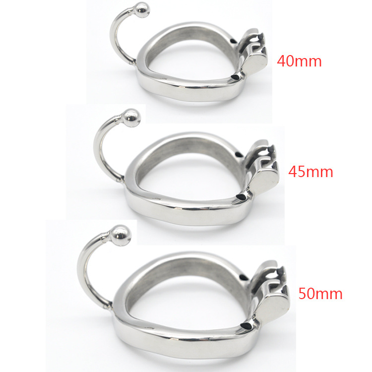Adult Male Stainless Steel With Catheter Chastity Lock Belt With