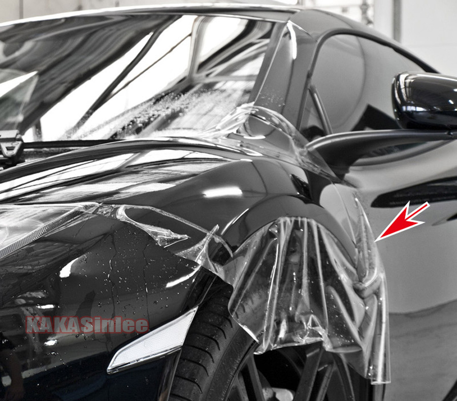 thumbnail image 2 of KAKASinlee 1.2" Wide Glossy Clear Invisible Paint Protection Vinyl Wrap Tape Roll 2 of 4