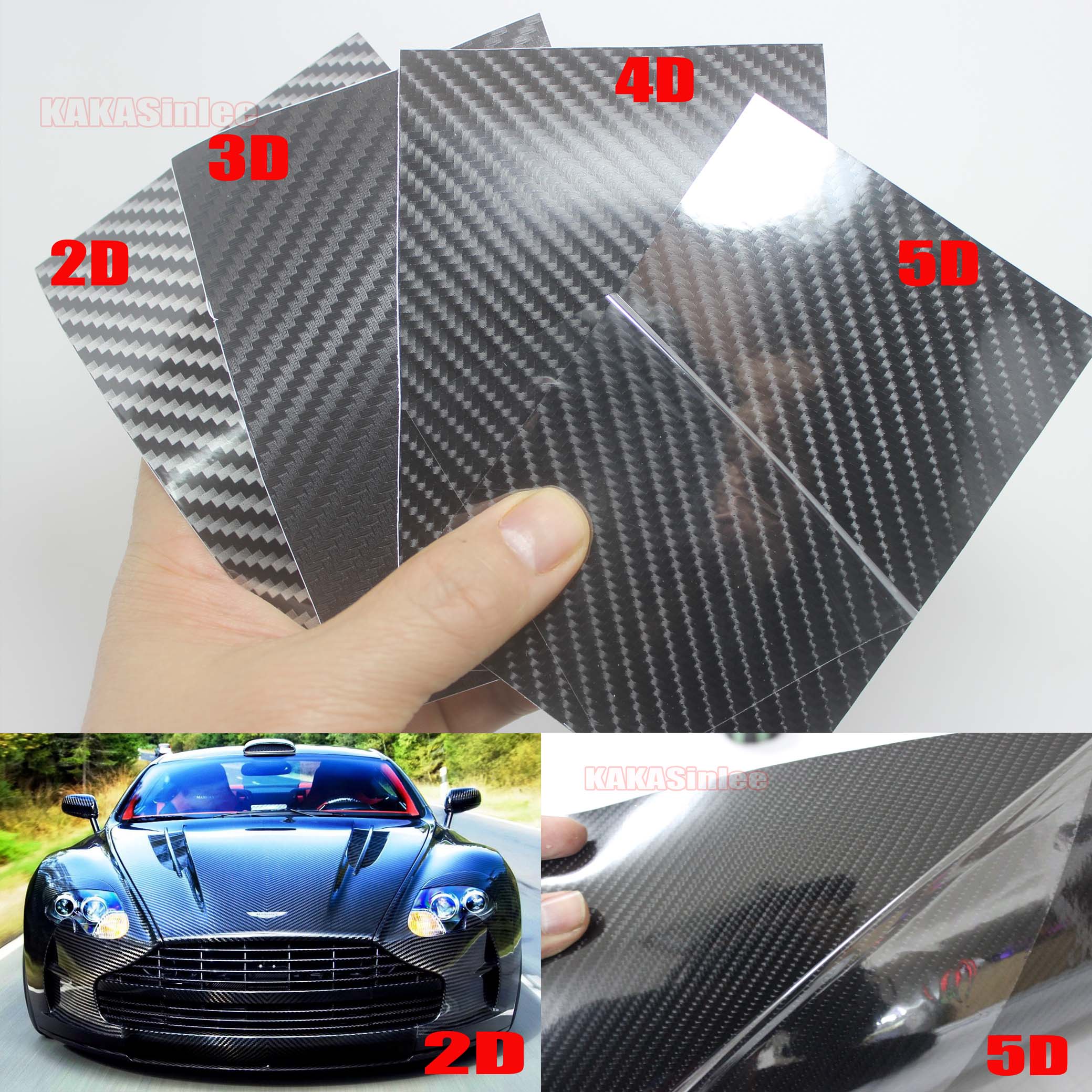 5d carbon fiber vinyl wrap