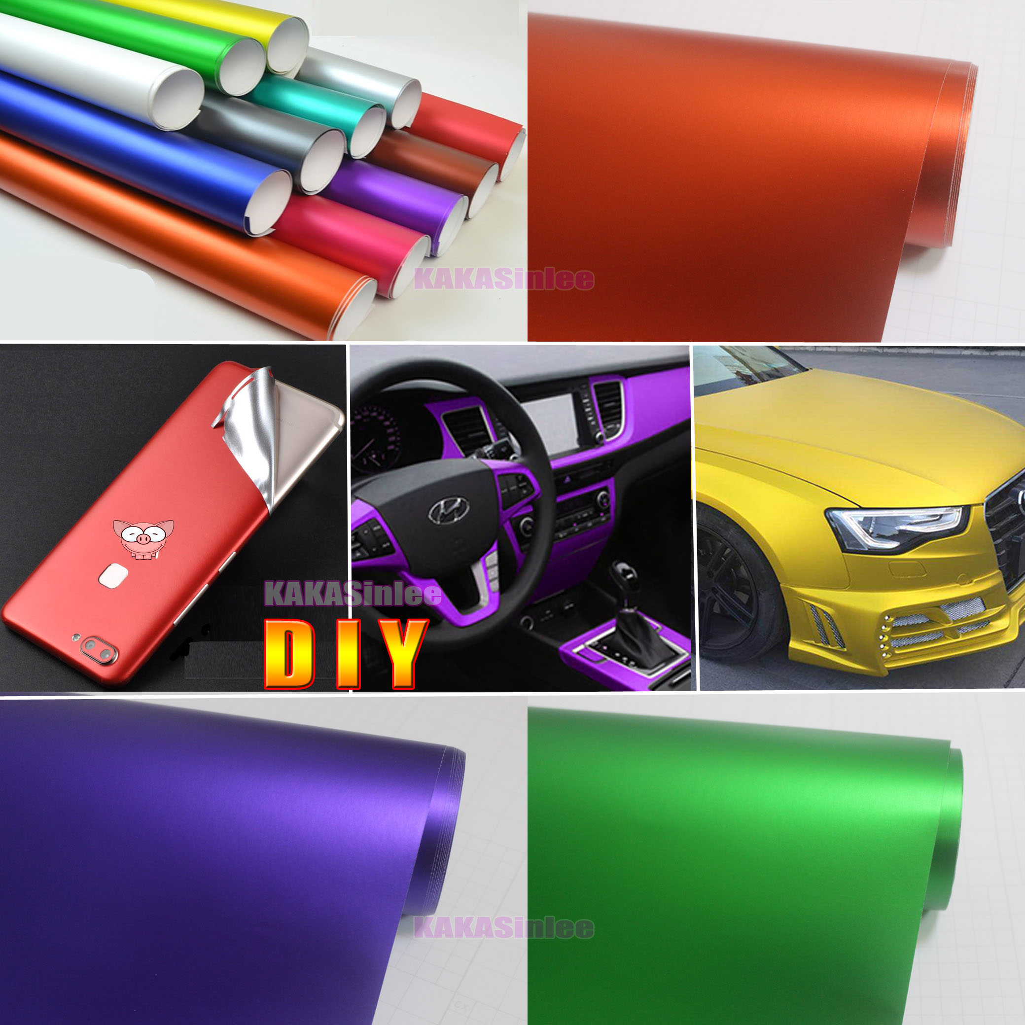 New Matte Silk Chrome Red Vinyl Warp/Vinilo Adhesivo De Colores Auto  Protection Scratch Protection Film for Car1 Buyer - China Color Vinyl, Car  Sticker