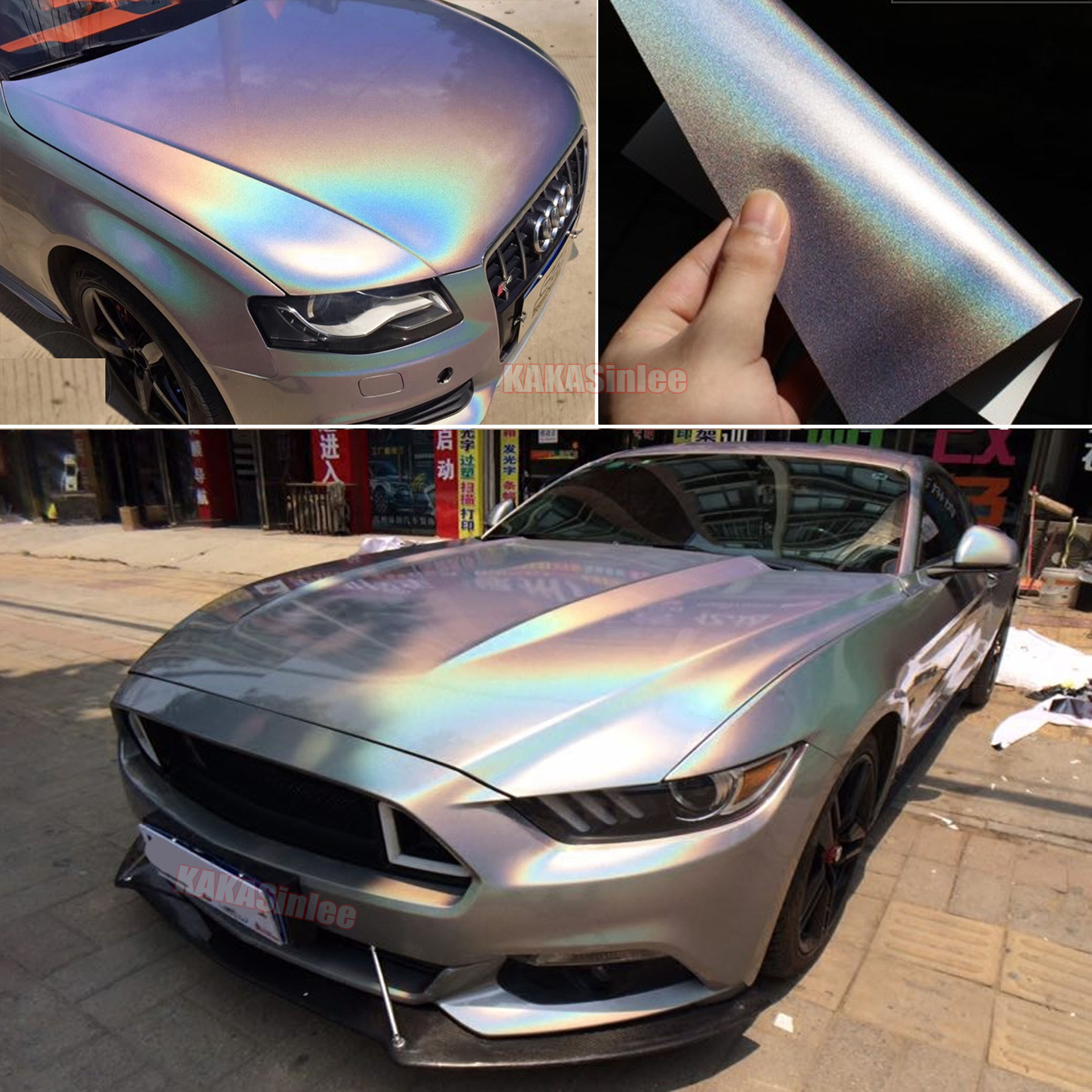Car Iridescence Rainbow Laser Holographic Chameleon Chrome Vinyl