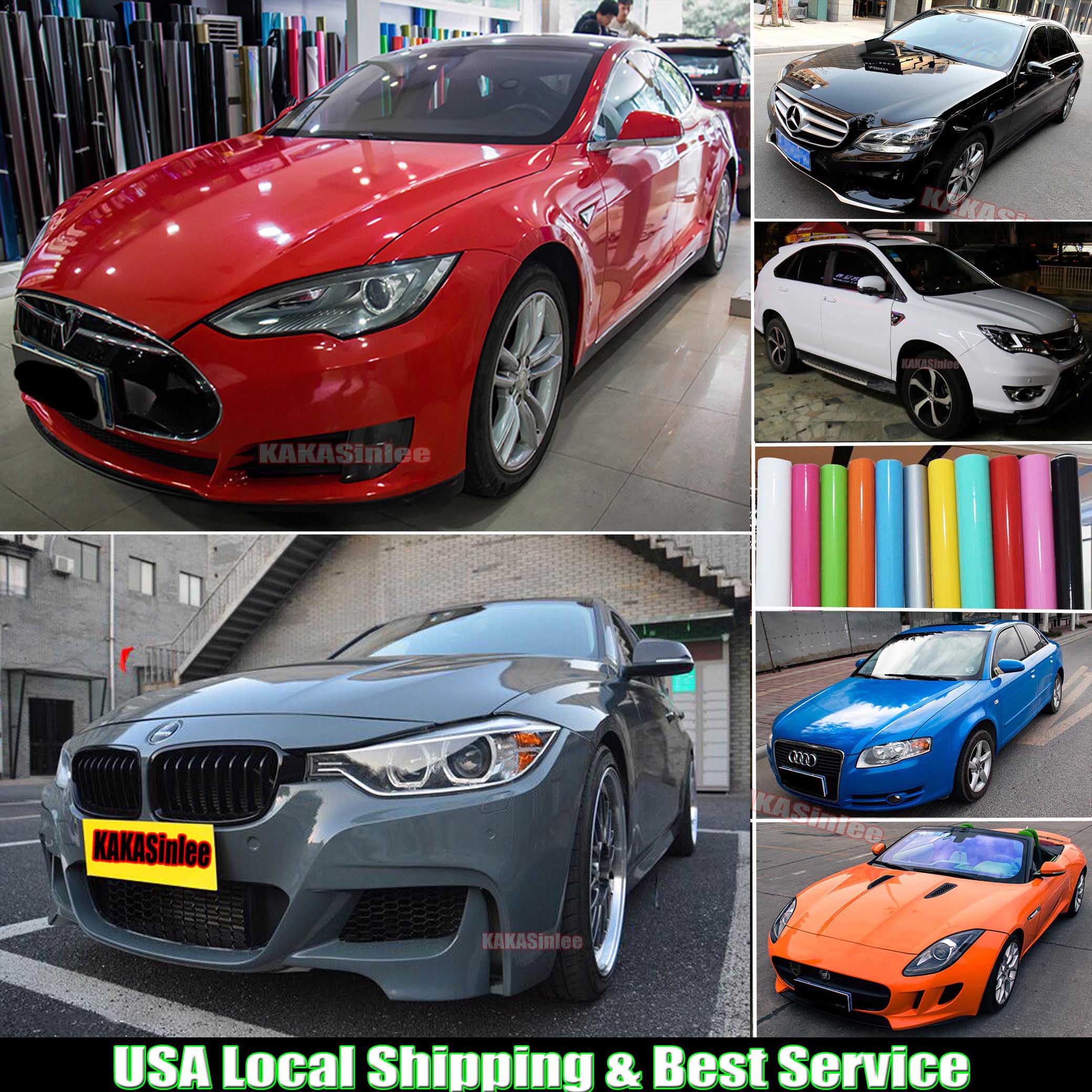 Glossy - Car Paint Change Bright Flat Vinyl Wrap Film ...