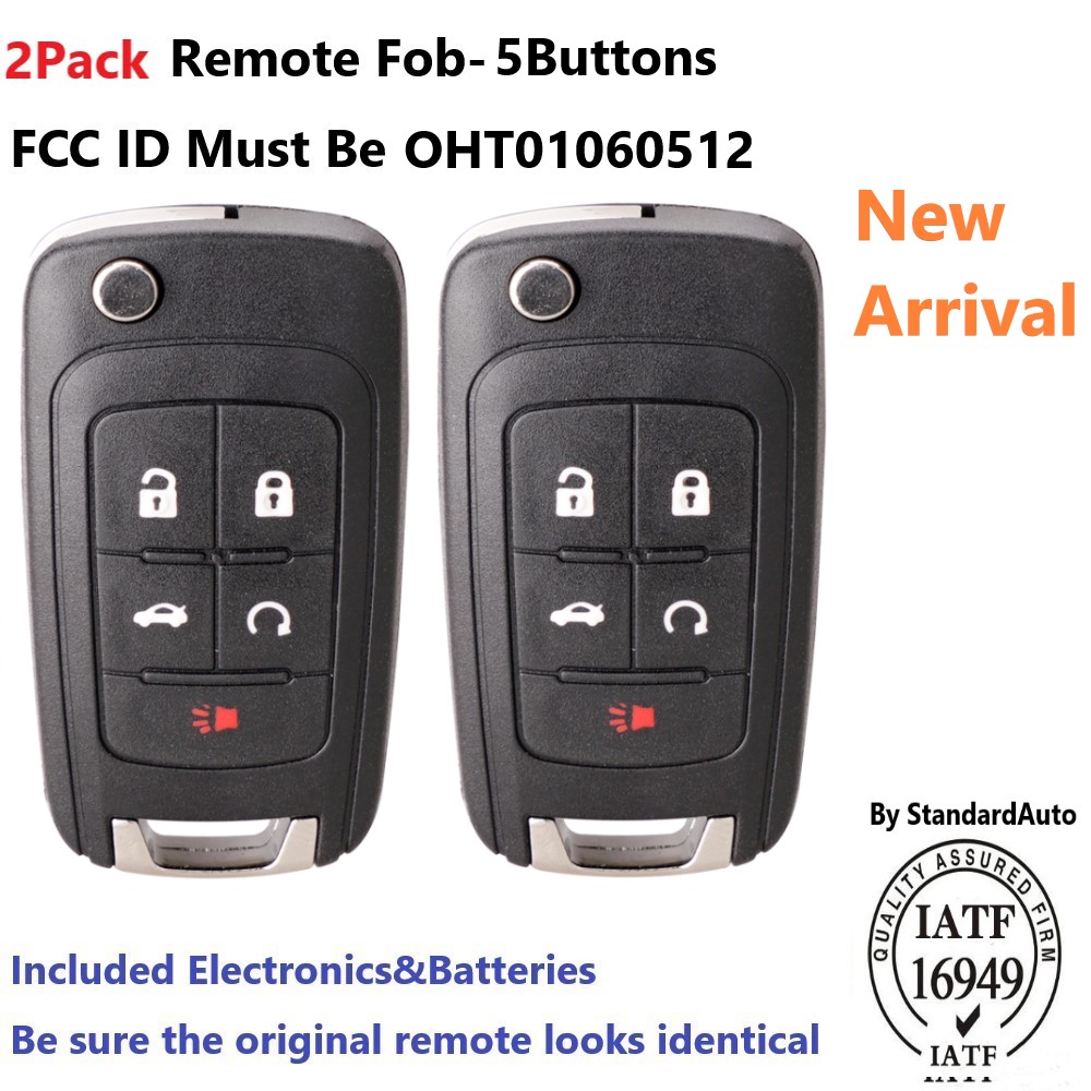 2 For 2012 2013 2014 2015 2016 Buick Lacrosse Regal Verano Remote Flip