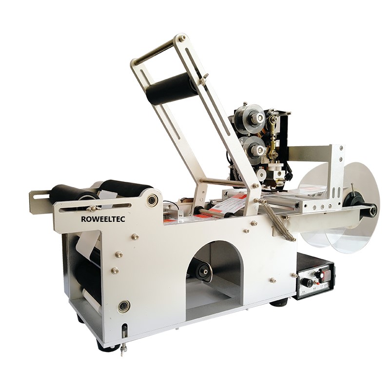 automatic round bottle labeling machine labeler with code printer