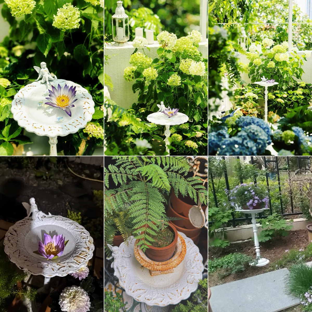 Bird Bath, Bird Water Feeder Station With Metal Pole, Iron