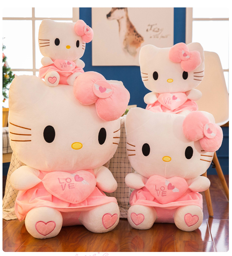 12" Cute Hello Kitty Pink Love Giant Huge Stuffed Plush Animal Toys Doll Gifts！