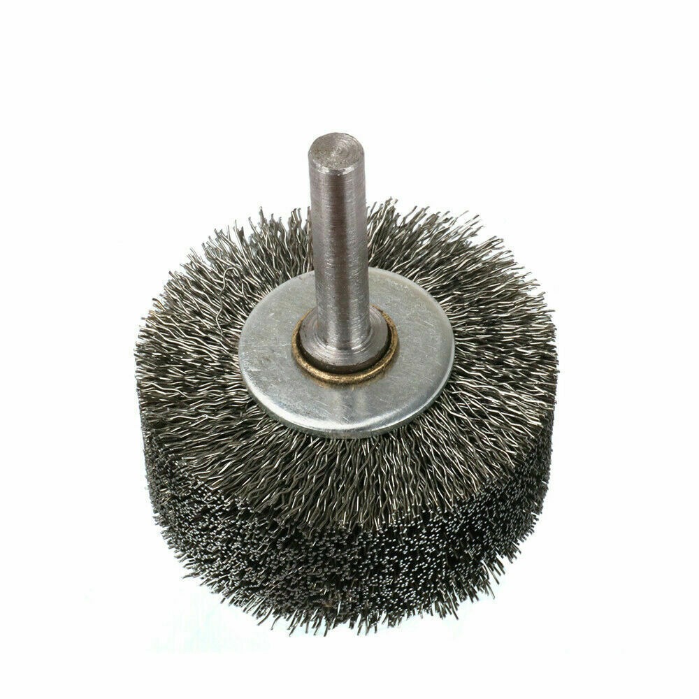 1Pcs 50mm Stainless Steel Wire Abrasive Brush Wheel Dremel Accessory