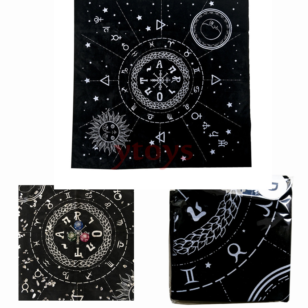 High Quality Constellations Tarot Tablecloth Pagan Altar Cloth Tarot