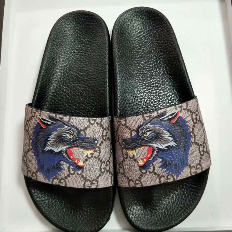 2018 Designer Slides Sandals Women Designer Luxury Brand Genuine Slider Cow Really Lady Leather 