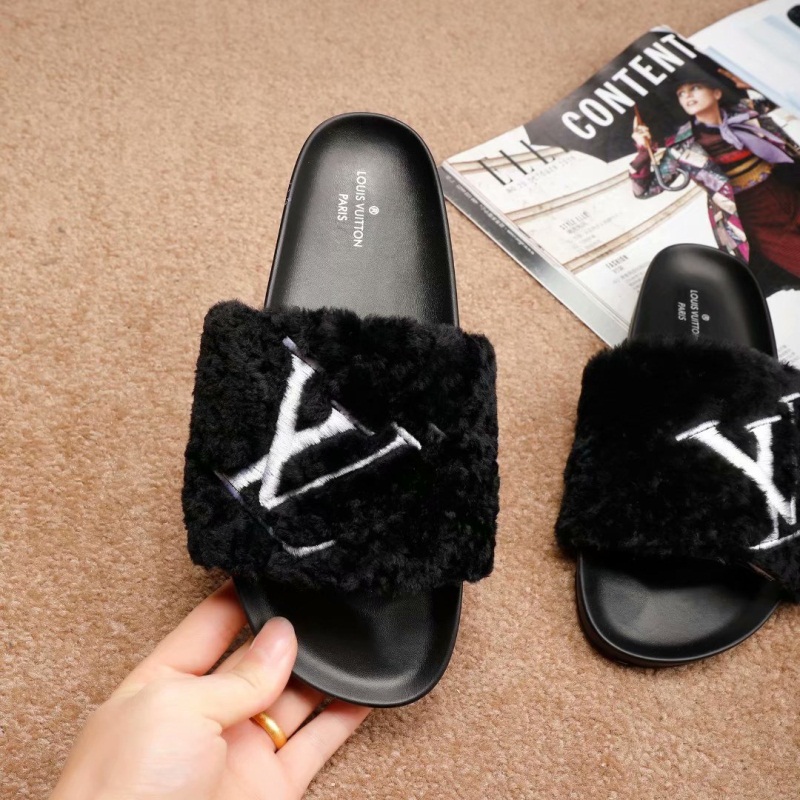 2018 Leadcat Fenty Rihanna Faux Fur Slippers Women Indoor Sandals Girls ...