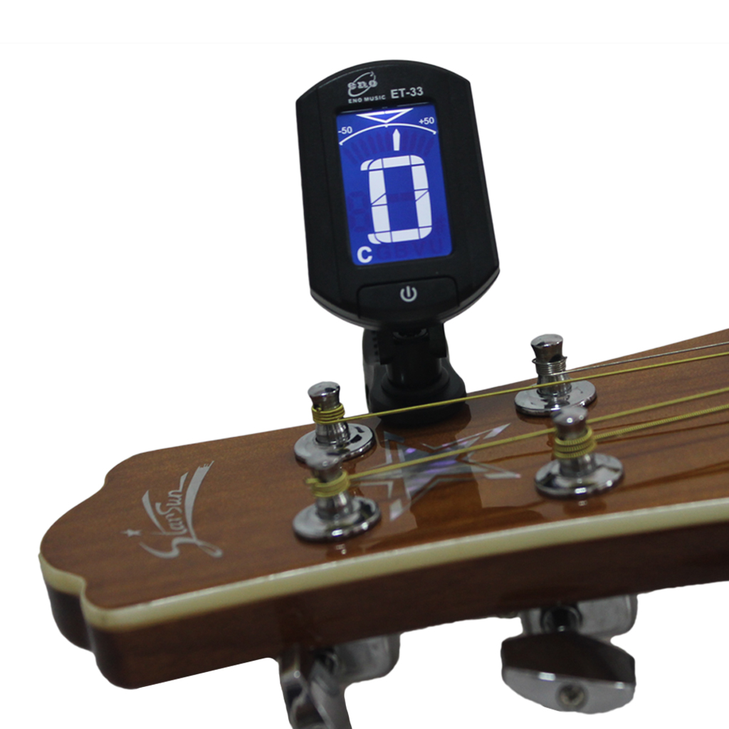 2021 NAOMI Guitar Tuner ENO ET 33 Mini Clip On Digital LCD Tuner For