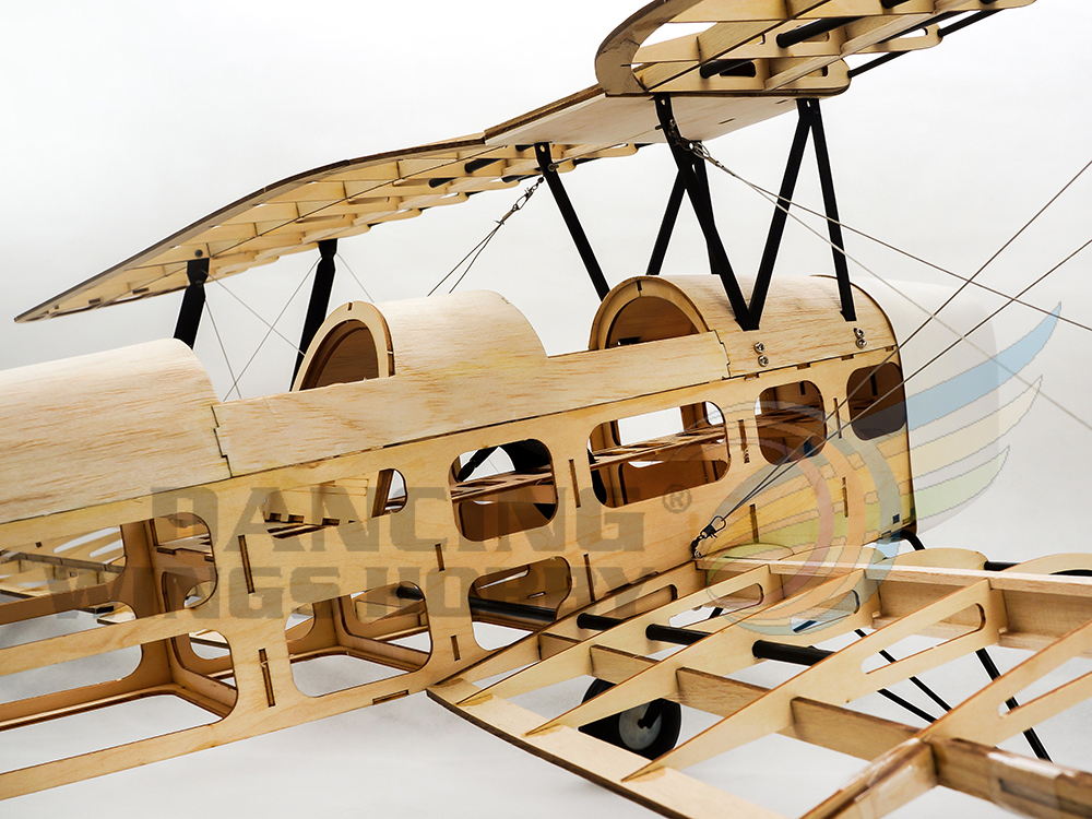 Balsawood Airplane 1.4M De Havilland DH82a Tiger Moth KIT for Adults