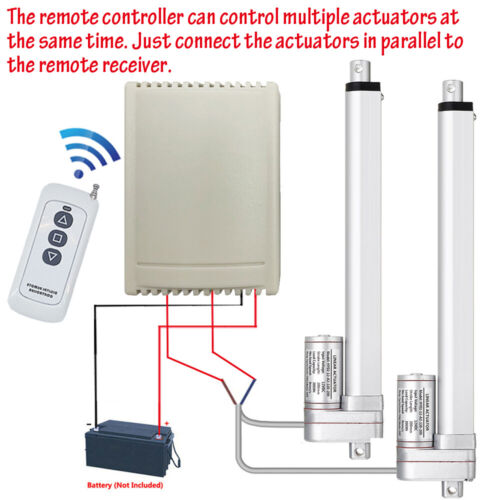 thumbnail image 2 of 12V Heavy Duty Electric Linear Actuator 3000N/660lb 800mm Stroke IP65 Fast Motor 2 of 6