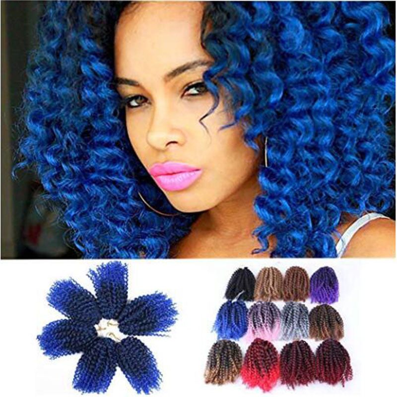 2021 Crochet Braids Ombre Braiding Hair /Pack 10 Afro Kinky Twist Hair