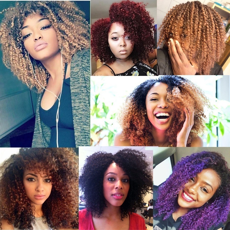 2019 Hot! 6 Bundles Marlybob Crochet Hair Afro Kinky Curly Crochet