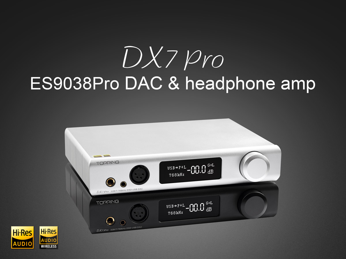 TOPPING DX7 Pro ES9038PRO Desktop DAC & Headphone Amplifier