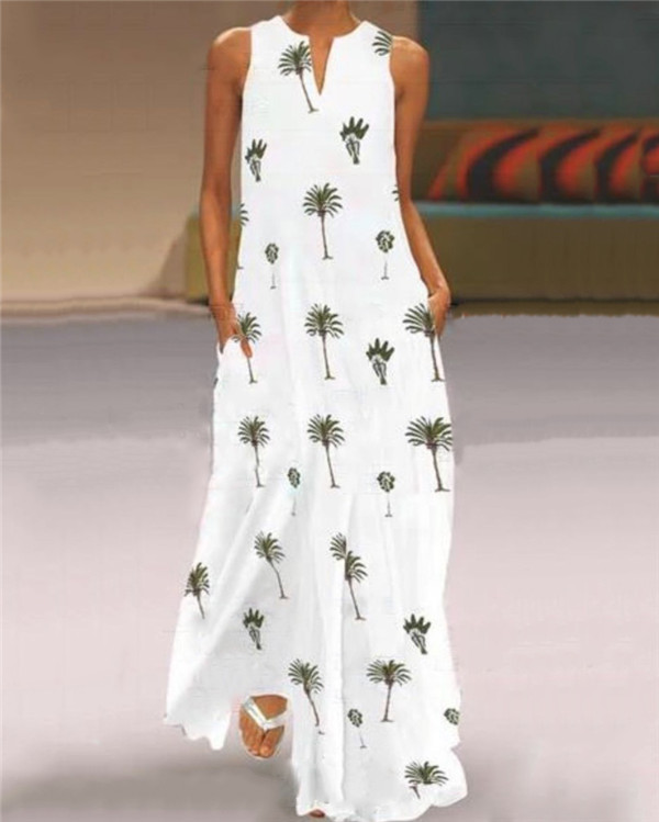 Vintage Summer Coco Sleeveless Maxi Dresses1