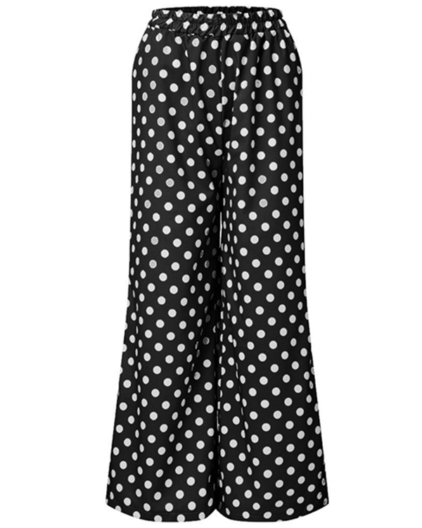US$ 23.99 - Casual Daily Polka Dot Plus Size Pants - www.tangdress.com