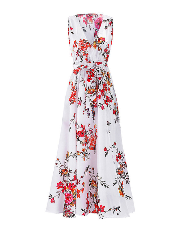 US$ 41.99 - Bohemian Floral Printed Sexy Elegant Women Fashion Maxi ...