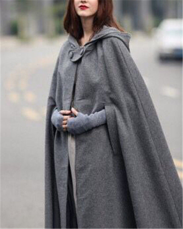 US$ 54.99 - King-Size Halloween Long Solid Cloak Magician For Women ...