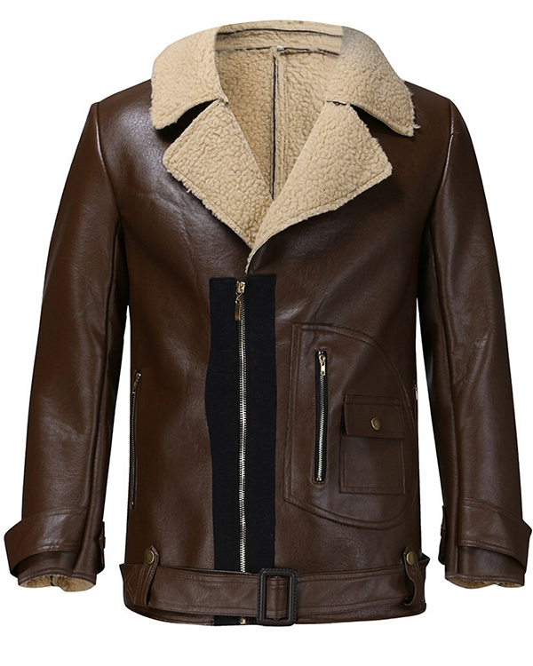 US$ 79.96 - Lapel Velvet Long Sleeve Leather Jacket - www.narachic.com