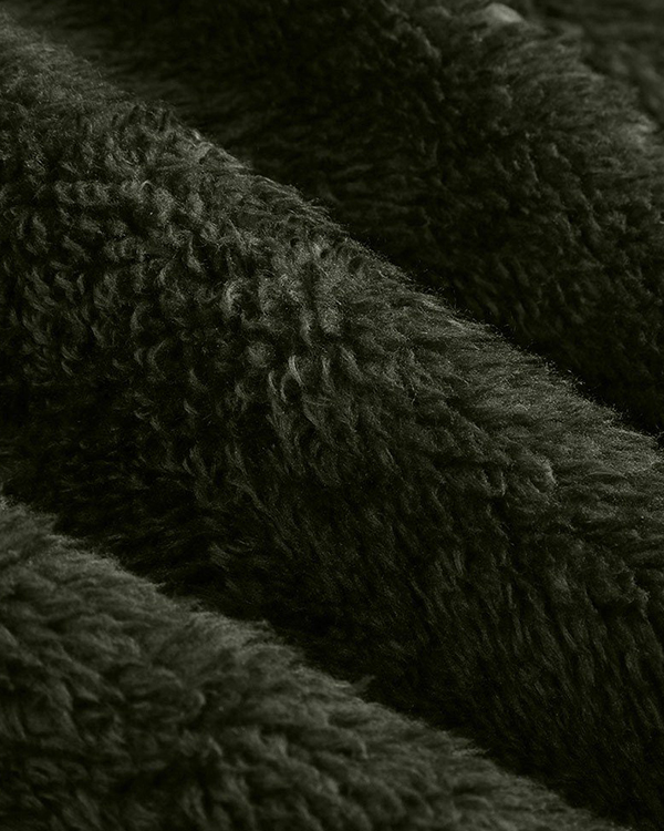 US$ 39.99 - Mens Winter Casual Loose Fleece Solid Color Long Sleeve ...