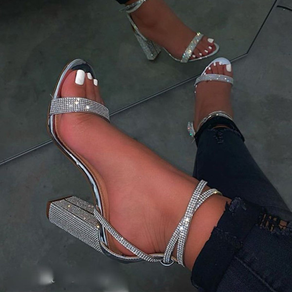 US$ 39.99 - Fashion Diamond High Heel Sandals - www.mensootd.com