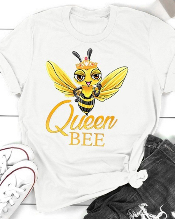 US$ 21.89 - Queen Bee Casual T-shirt Tee - www.narachic.com
