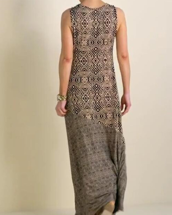 US$ 33.69 - Fashion Bohemian Sleeveless Maxi Dress - www.tangdress.com