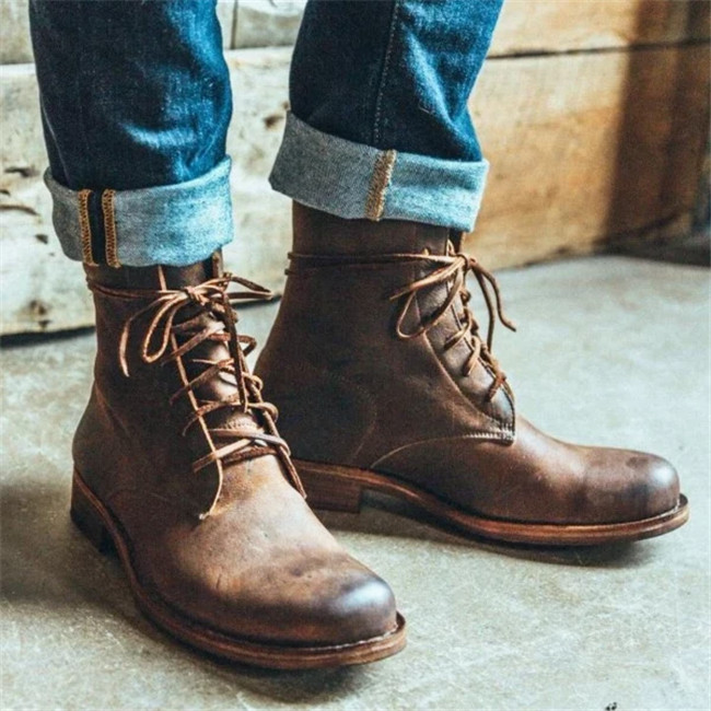 US$ 89.59 - Vintage Goodyear Handmade Genuine Leather Boots - www ...