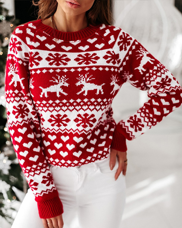 US$ 37.96 - Women Christmas Plus Size Holiday Sweater - www.narachic.com