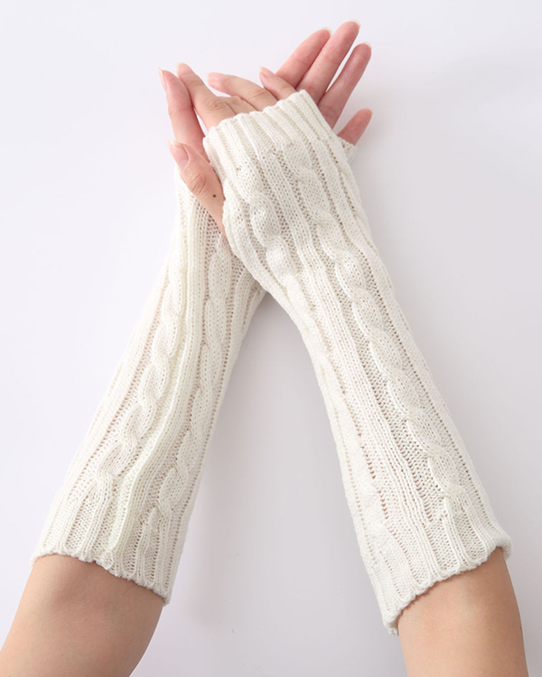 US$ 10.99 - Casual Knitted Women All Season Gloves - www.narachic.com