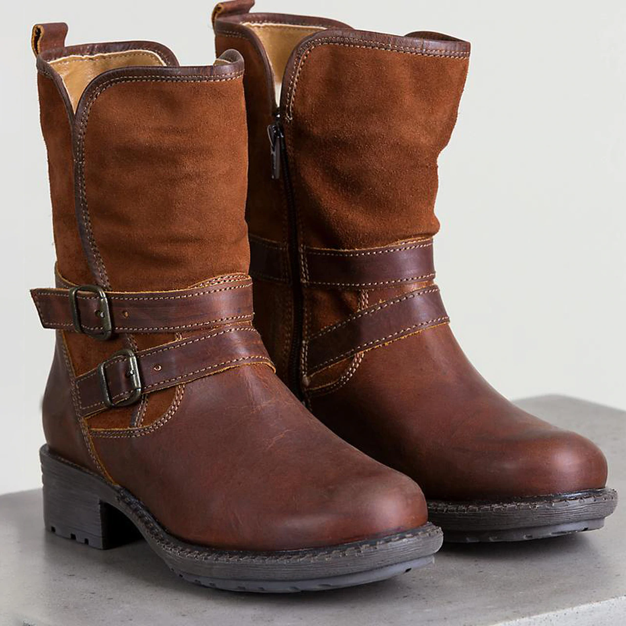 US$ 80.99 - Women's Comfortable Flat Boots - www.fashionvoly.com