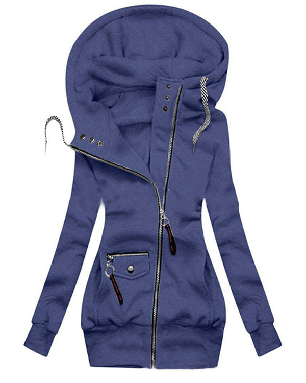US$ 44.99 - Hooded Long Sleeve Normal Pockets Hooded Jacket - www ...